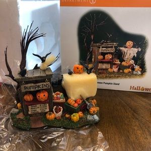 Department 56 PUMPKIN STAND Halloween Snow Village